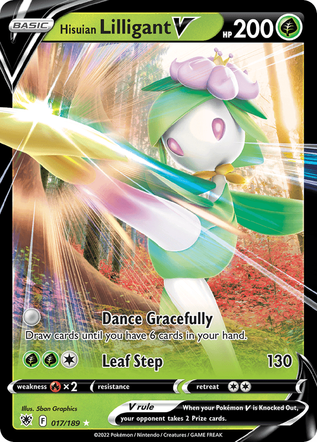 Carta Hisuian Lilligant V 17/189 do set Astral Radiance — Pokémon TCG | Bynx