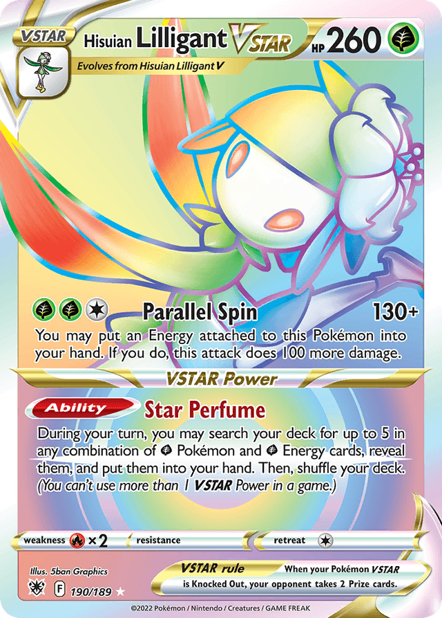Carta Hisuian Lilligant VSTAR 190/189 do set Astral Radiance — Pokémon TCG | Bynx