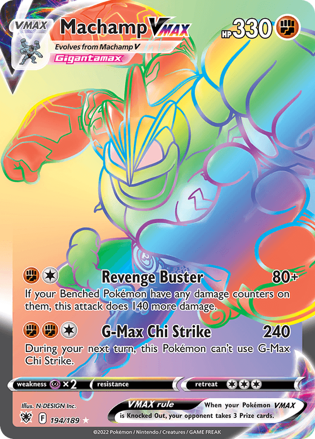 Carta Machamp VMAX 194/189 do set Astral Radiance — Pokémon TCG | Bynx