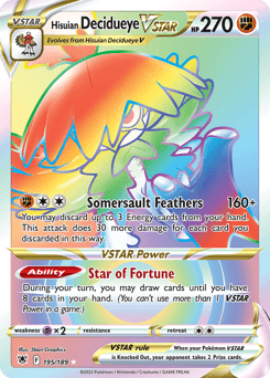Hisuian Decidueye VSTAR 195 — Astral Radiance
