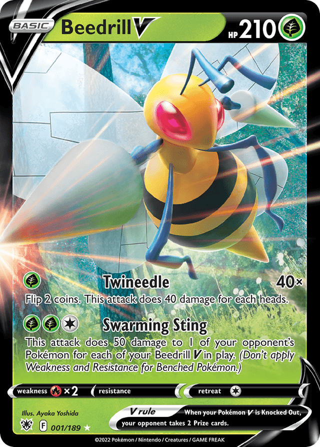 Carta Beedrill V 1/189 do set Astral Radiance — Pokémon TCG | Bynx