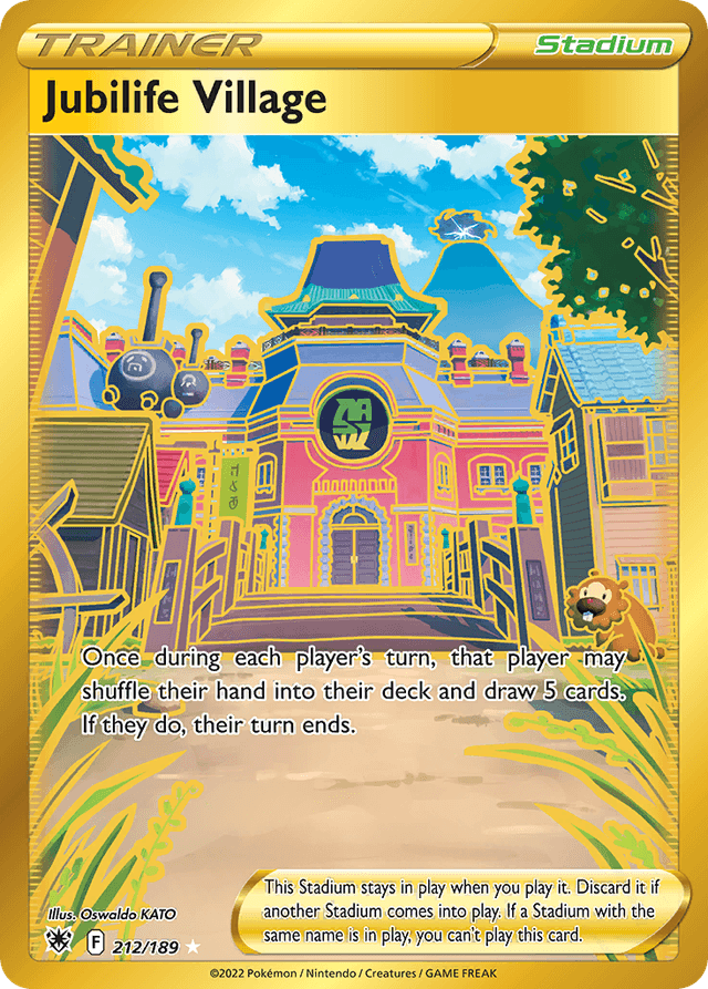 Carta Jubilife Village 212/189 do set Astral Radiance — Pokémon TCG | Bynx