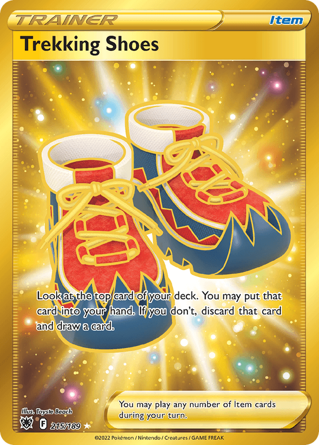 Carta Trekking Shoes 215/189 do set Astral Radiance — Pokémon TCG | Bynx