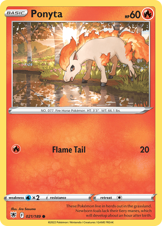 Carta Ponyta 21/189 do set Astral Radiance — Pokémon TCG | Bynx
