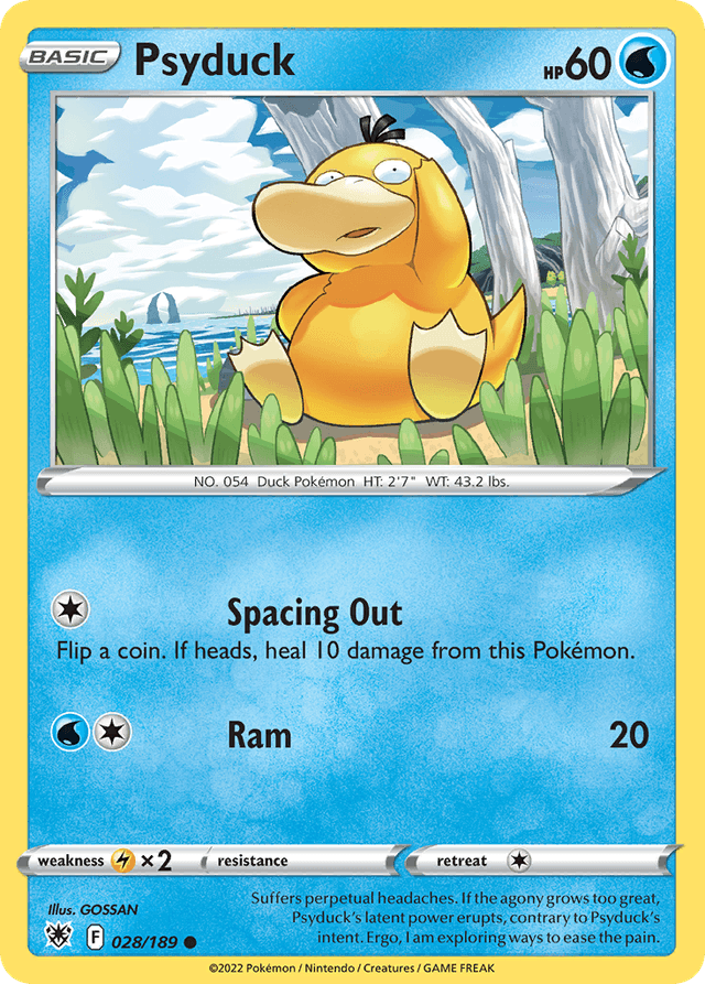 Carta Psyduck 28/189 do set Astral Radiance — Pokémon TCG | Bynx