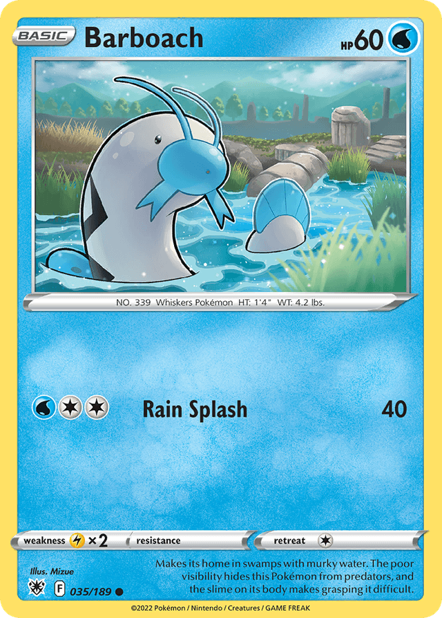 Carta Barboach 35/189 do set Astral Radiance — Pokémon TCG | Bynx