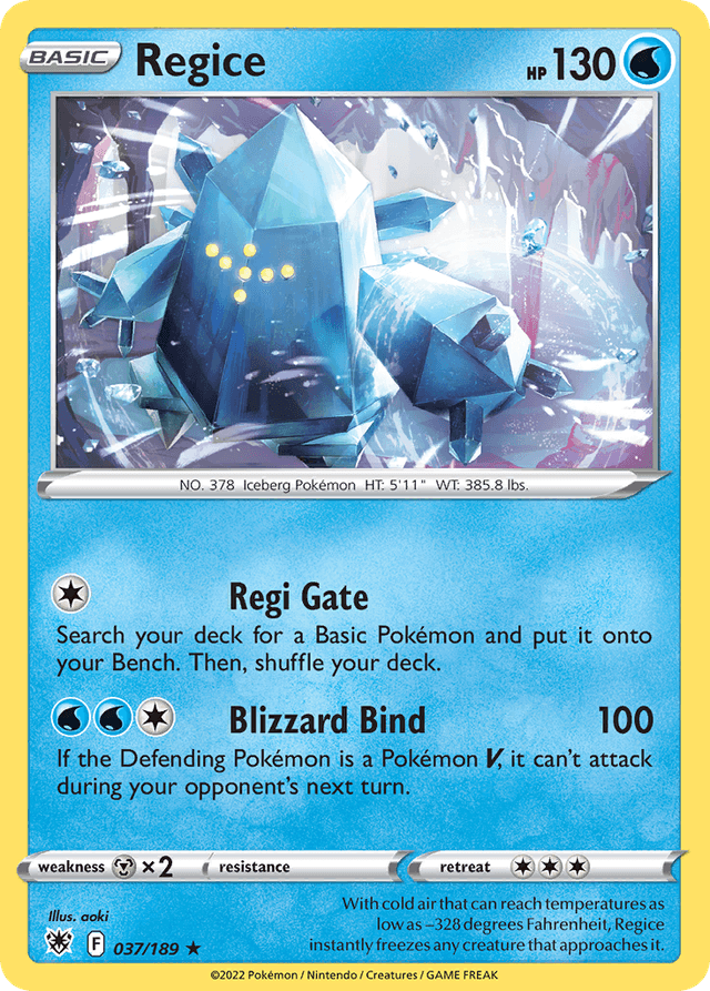 Carta Regice 37/189 do set Astral Radiance — Pokémon TCG | Bynx
