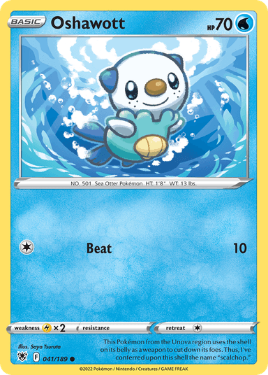 Carta Oshawott 41/189 do set Astral Radiance — Pokémon TCG | Bynx