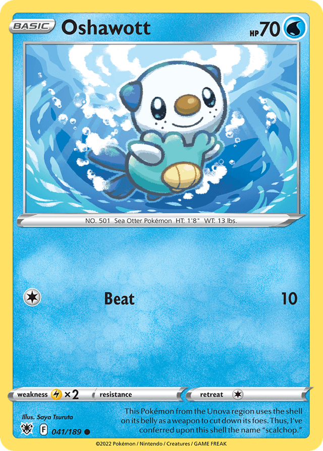 Carta Oshawott 41/189 do set Astral Radiance — Pokémon TCG | Bynx