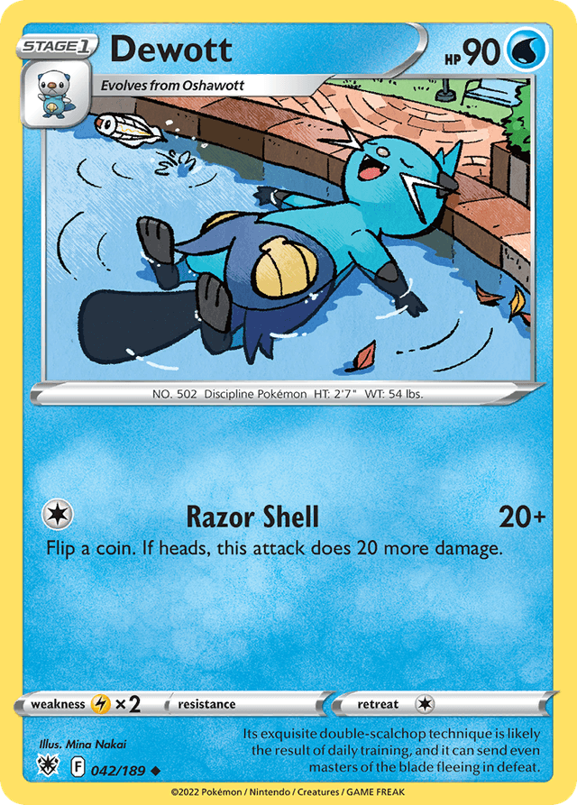 Carta Dewott 42/189 do set Astral Radiance — Pokémon TCG | Bynx
