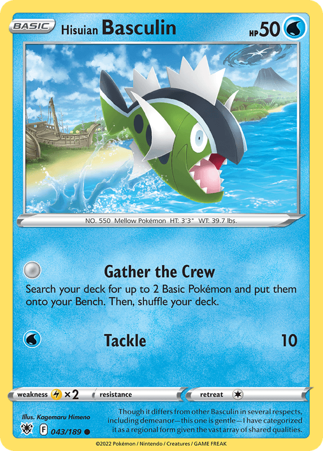 Carta Hisuian Basculin 43/189 do set Astral Radiance — Pokémon TCG | Bynx