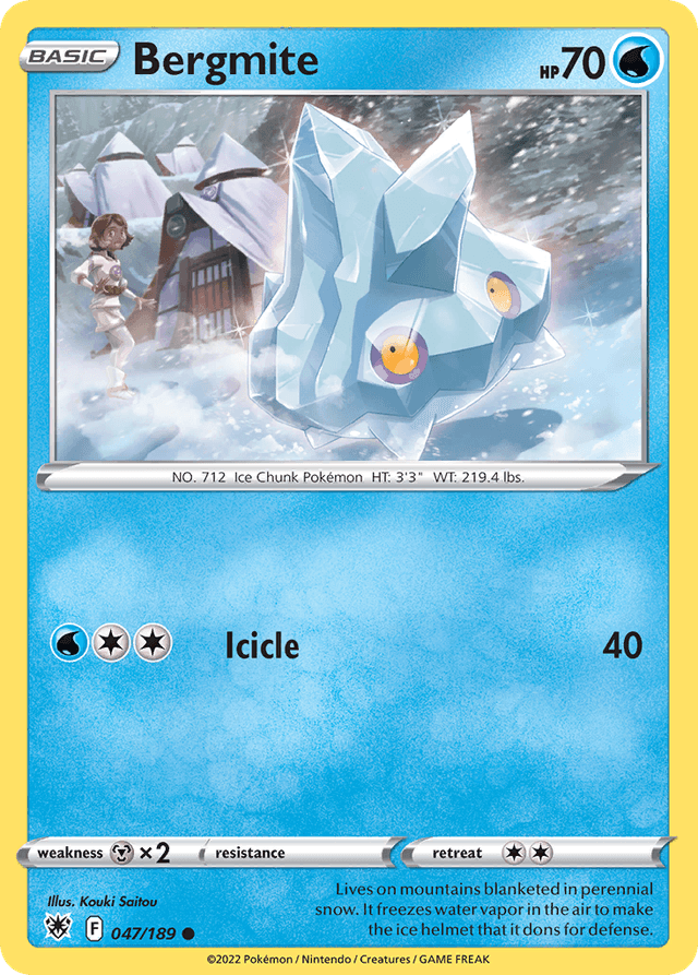 Carta Bergmite 47/189 do set Astral Radiance — Pokémon TCG | Bynx