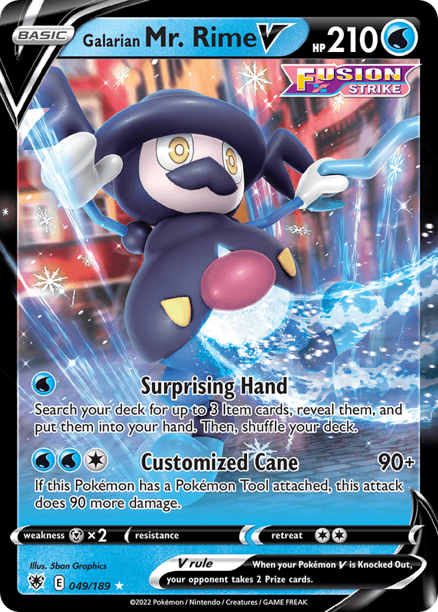 Carta Galarian Mr. Rime V 49/189 do set Astral Radiance — Pokémon TCG | Bynx