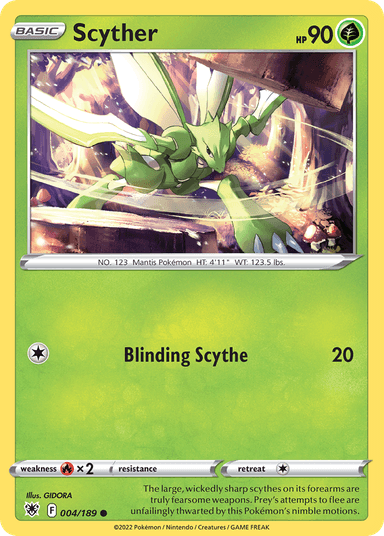 Carta Scyther 4/189 do set Astral Radiance — Pokémon TCG | Bynx