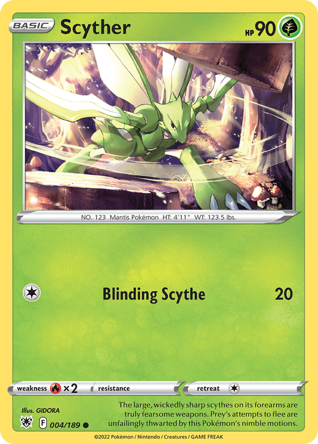 Carta Scyther 4/189 do set Astral Radiance — Pokémon TCG | Bynx