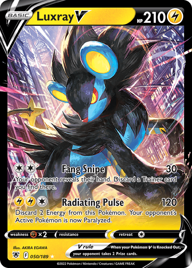 Carta Luxray V 50/189 do set Astral Radiance — Pokémon TCG | Bynx