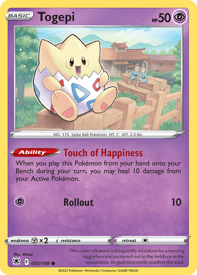 Carta Togepi 55/189 do set Astral Radiance — Pokémon TCG | Bynx