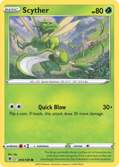 Carta Scyther 5/189 do set Astral Radiance — Pokémon TCG | Bynx