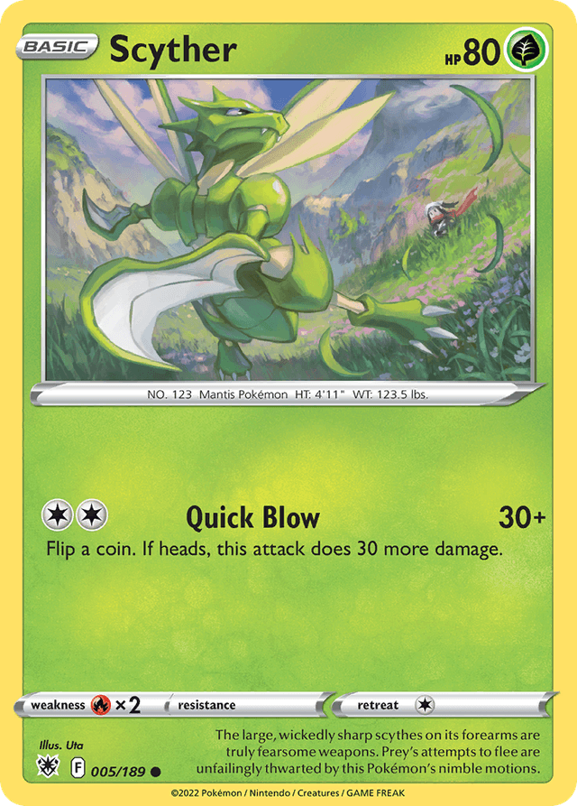 Carta Scyther 5/189 do set Astral Radiance — Pokémon TCG | Bynx