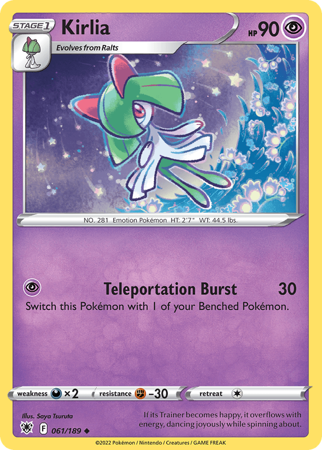 Carta Kirlia 61/189 do set Astral Radiance — Pokémon TCG | Bynx