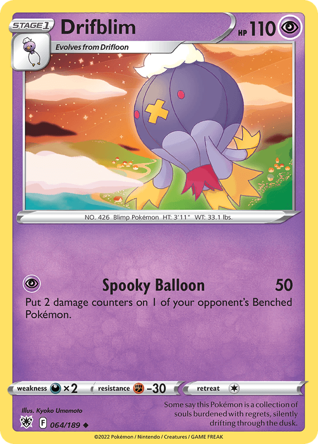 Carta Drifblim 64/189 do set Astral Radiance — Pokémon TCG | Bynx