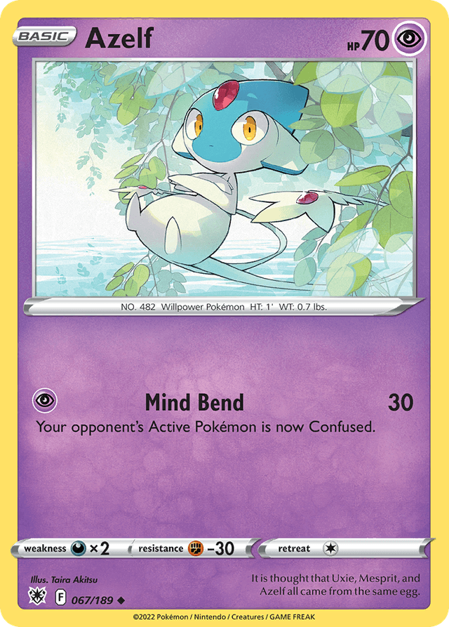 Carta Azelf 67/189 do set Astral Radiance — Pokémon TCG | Bynx
