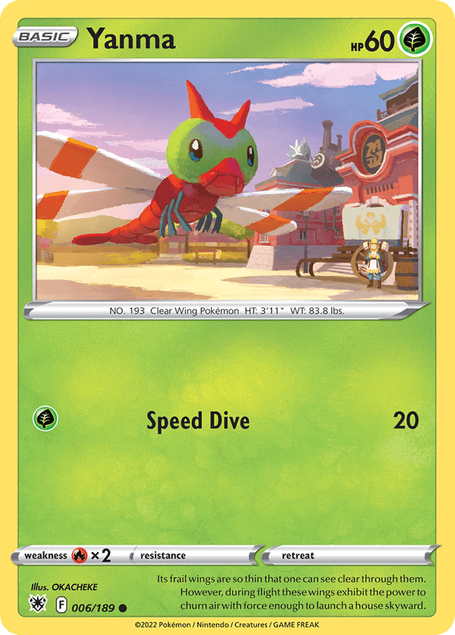 Carta Yanma 6/189 do set Astral Radiance — Pokémon TCG | Bynx