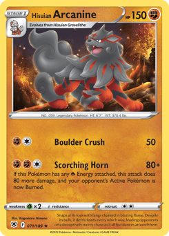 Hisuian Arcanine 71 — Astral Radiance