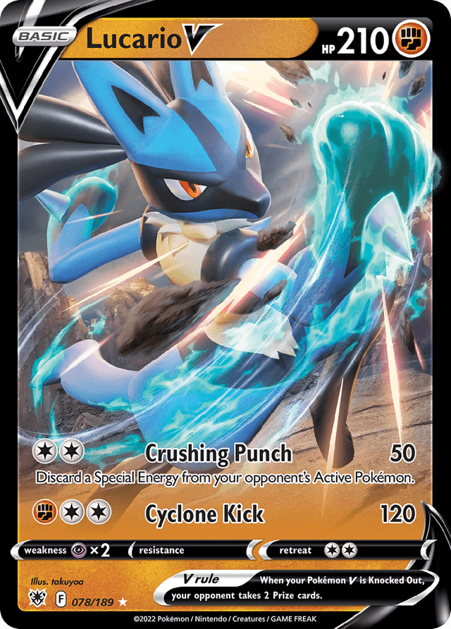 Carta Lucario V 78/189 do set Astral Radiance — Pokémon TCG | Bynx