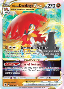 Hisuian Decidueye VSTAR 84 — Astral Radiance