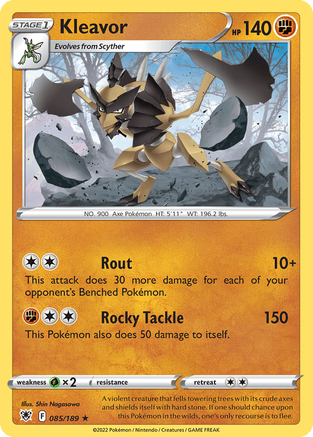 Carta Kleavor 85/189 do set Astral Radiance — Pokémon TCG | Bynx