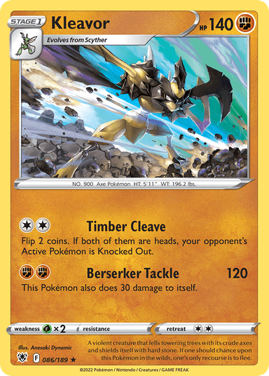Carta Kleavor 86/189 do set Astral Radiance — Pokémon TCG | Bynx
