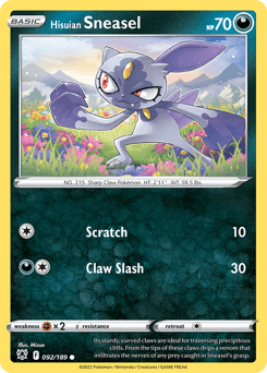 Hisuian Sneasel 92 — Astral Radiance