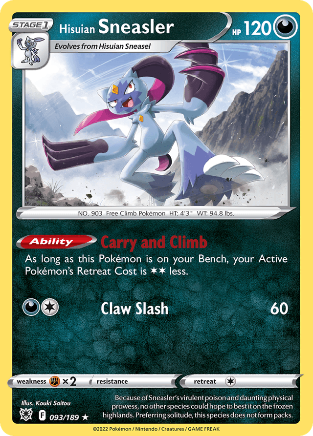 Carta Hisuian Sneasler 93/189 do set Astral Radiance — Pokémon TCG | Bynx