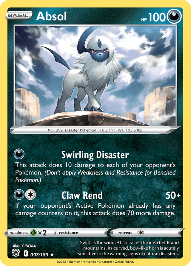 Carta Absol 97/189 do set Astral Radiance — Pokémon TCG | Bynx