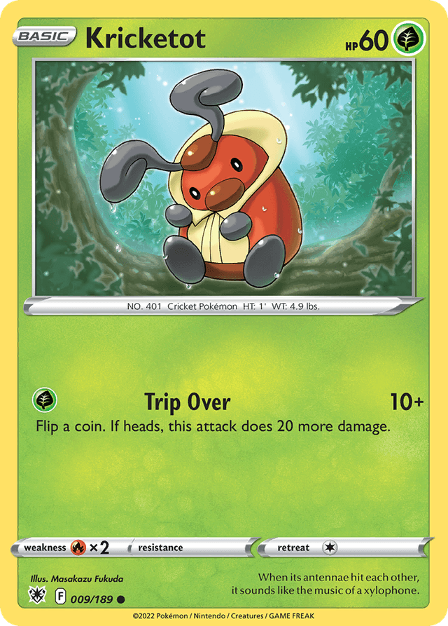 Carta Kricketot 9/189 do set Astral Radiance — Pokémon TCG | Bynx