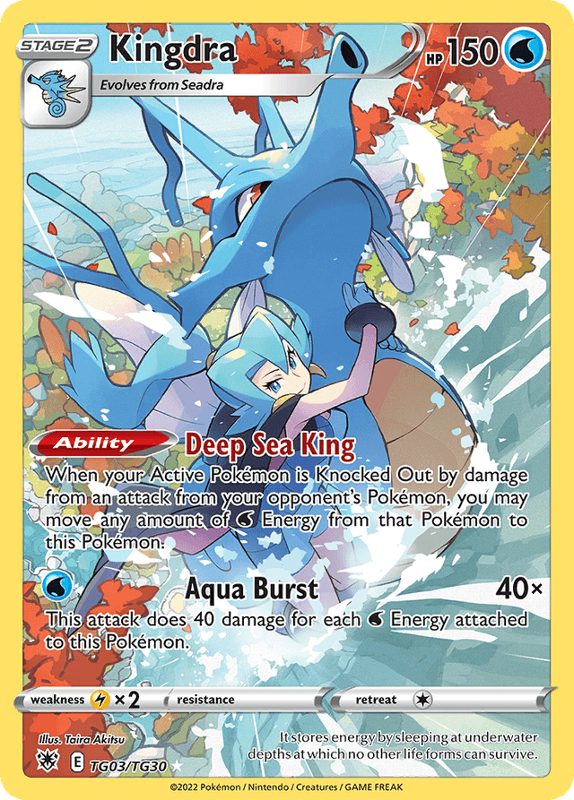 Carta Kingdra TG03/30 do set Astral Radiance Trainer Gallery — Pokémon TCG | Bynx