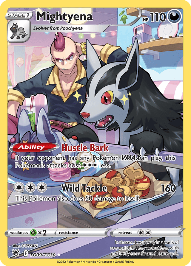 Carta Mightyena TG09/30 do set Astral Radiance Trainer Gallery — Pokémon TCG | Bynx
