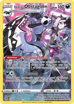Galarian Obstagoon TG10 — Astral Radiance Trainer Gallery