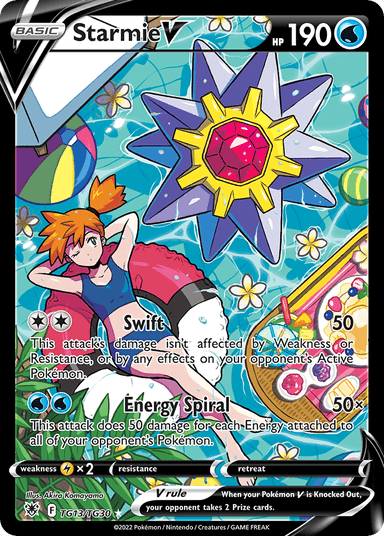 Carta Starmie V TG13/30 do set Astral Radiance Trainer Gallery — Pokémon TCG | Bynx