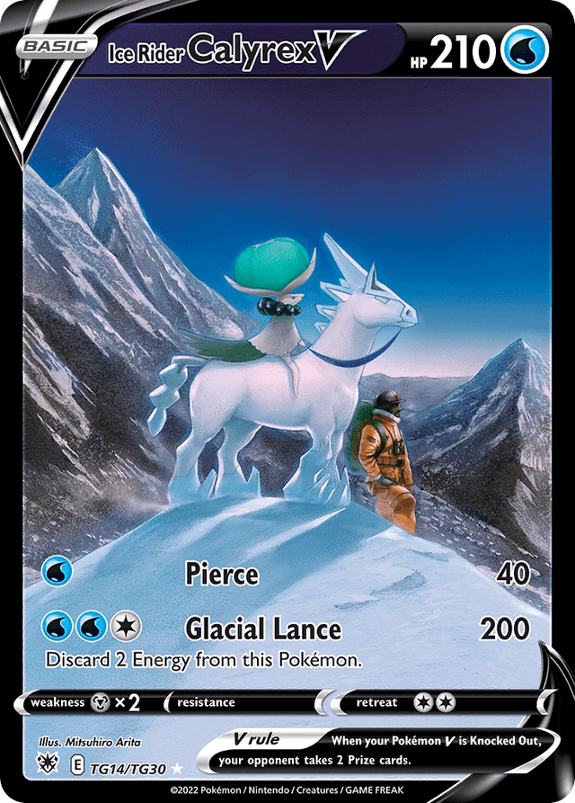 Carta Ice Rider Calyrex V TG14/30 do set Astral Radiance Trainer Gallery — Pokémon TCG | Bynx