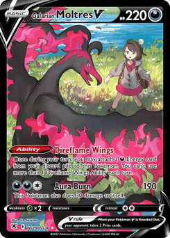 Galarian Moltres V TG20 — Astral Radiance Trainer Gallery