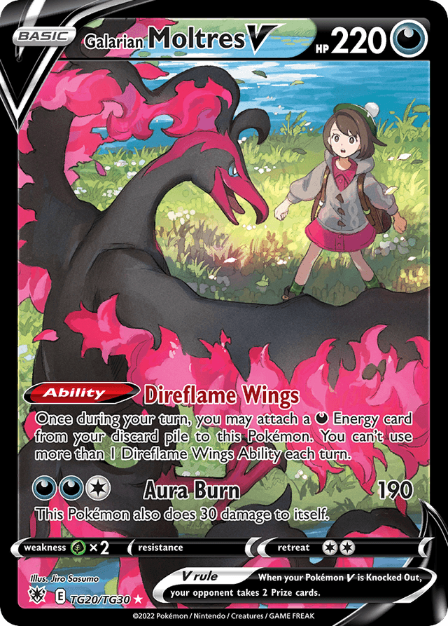Carta Galarian Moltres V TG20/30 do set Astral Radiance Trainer Gallery — Pokémon TCG | Bynx