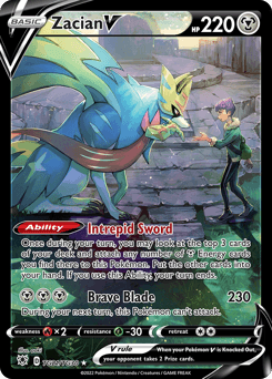 Zacian V TG21 — Astral Radiance Trainer Gallery