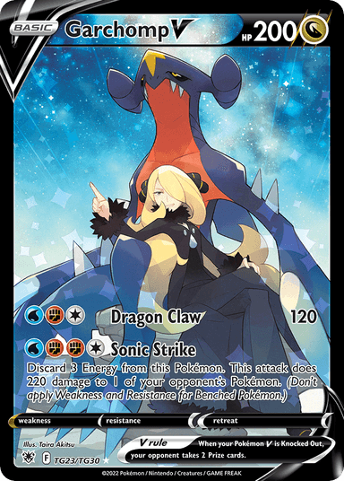 Carta Garchomp V TG23/30 do set Astral Radiance Trainer Gallery — Pokémon TCG | Bynx