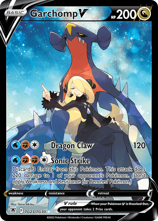 Carta Garchomp V TG23/30 do set Astral Radiance Trainer Gallery — Pokémon TCG | Bynx