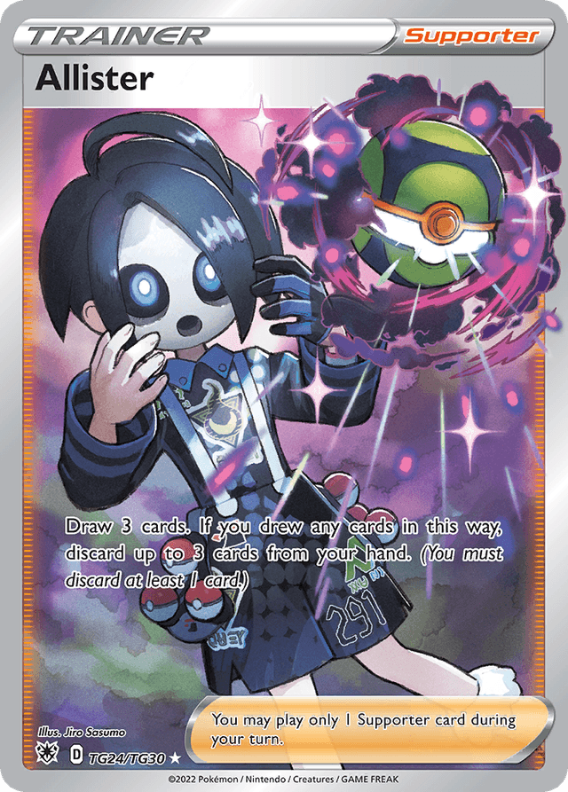 Carta Allister TG24/30 do set Astral Radiance Trainer Gallery — Pokémon TCG | Bynx