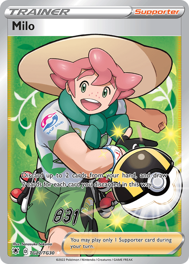 Carta Milo TG27/30 do set Astral Radiance Trainer Gallery — Pokémon TCG | Bynx