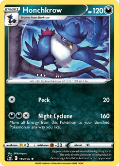 Honchkrow 115 — Lost Origin