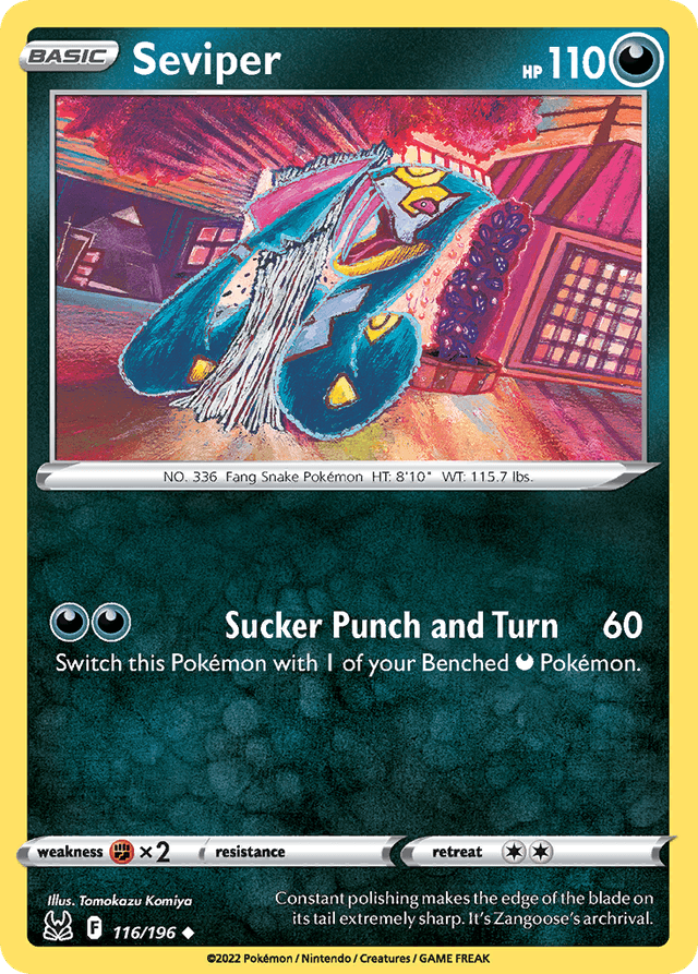 Carta Seviper 116/196 do set Lost Origin — Pokémon TCG | Bynx